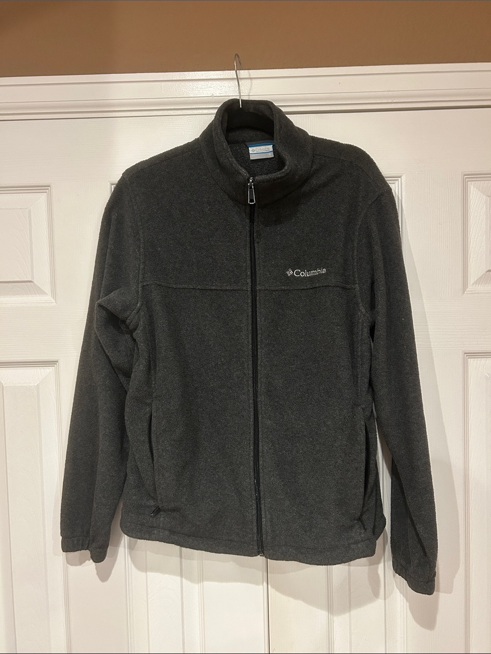Columbia Men's Medium Full-Zip Fleece Jacket - Charcoal Gray